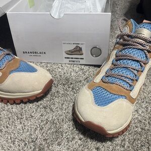 Brandblack Men's Sneakers in Blue and Tan
